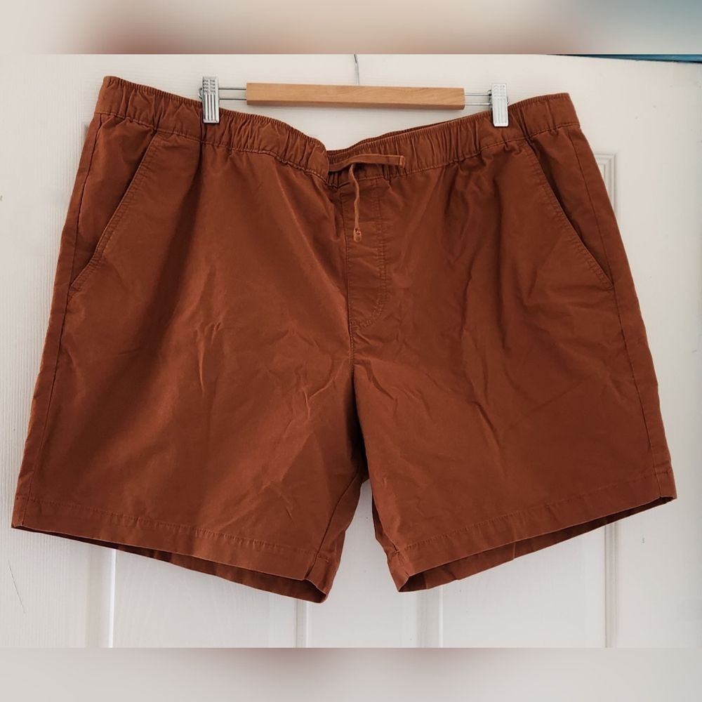 Eddie Bauer Men's 3XL Russet Brown Pull On Shorts